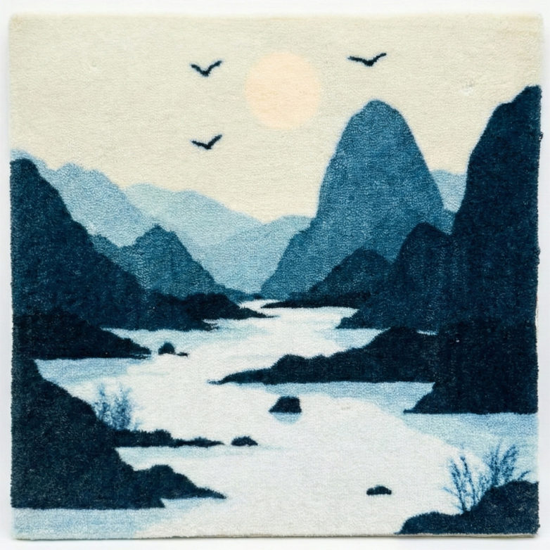 以行走世界为灵感的地毯艺术表达