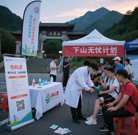 《中美华东联合昌盛连锁、武功山景区推出“下山无忧计划”，助力登山者科学防护》