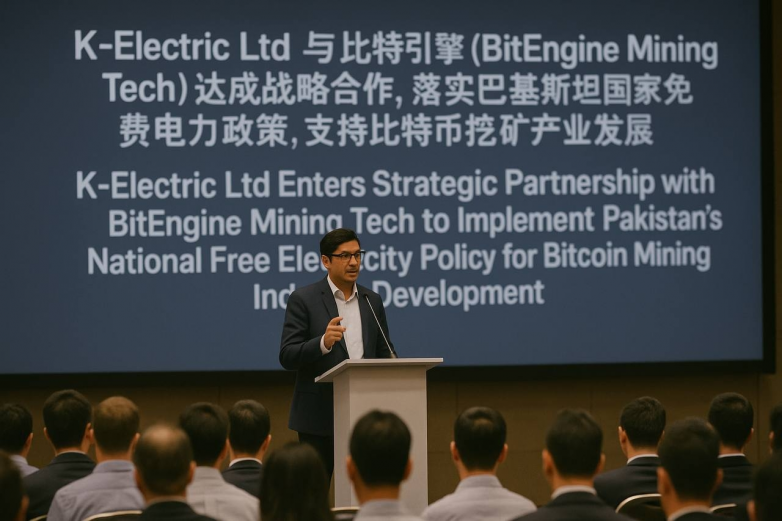 ​ 比特引擎（BitEngine Mining Tech） 与 K-Electric Ltd 达成战略合作，借助巴基斯坦国家免费电力政策推动比特币挖矿产业创新