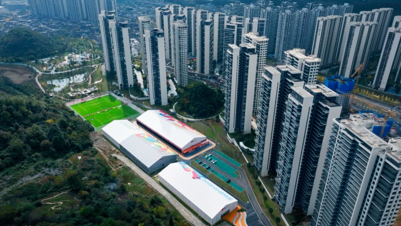 藏在湖山里的一座“硬核”场馆——乐动力中铁阅山湖体育中心