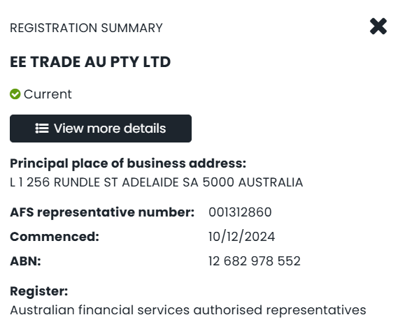 合规底色：EETRADE 易投受 ASIC 监管，交易有保障