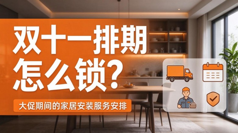 ​双十一排期怎么锁：一份大促期间的家居安装服务安排说明