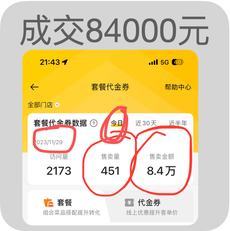 【超级案例】单天成交8.4万+点评5榜前三！