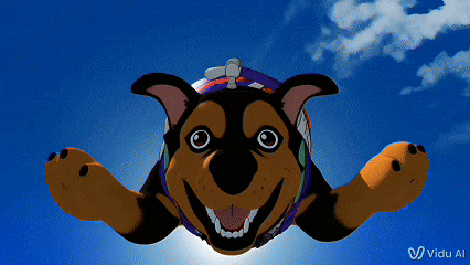 Vidu Q1小狗跳伞.gif
