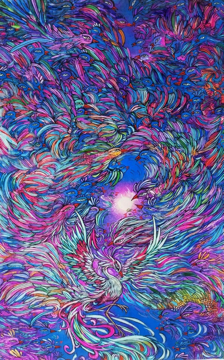WANG Xiaohui - The Picture of a Hundred Phoenixes.jpg