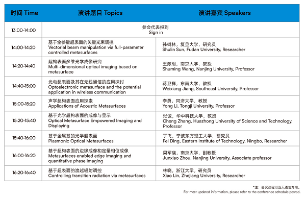 2026光学技术大会PHOTONICS CONGRESS CHINA完整议程公布！