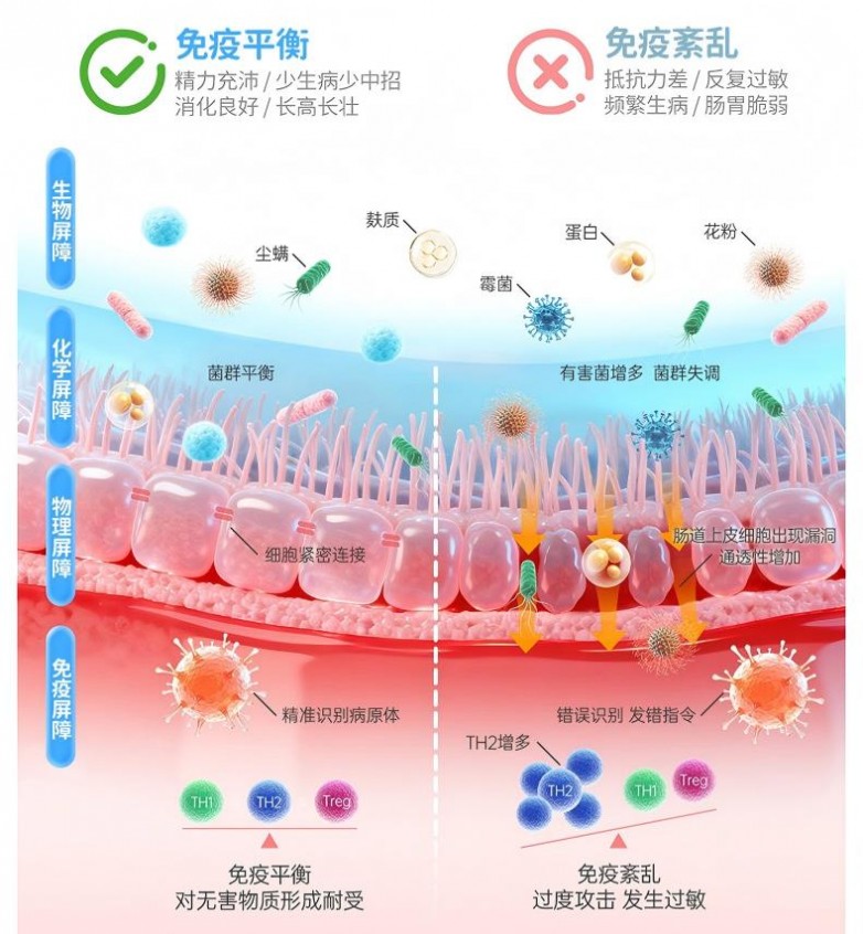 NORO发现免疫紊乱失衡是导致敏宝反复敏感，反复感染中招的元凶