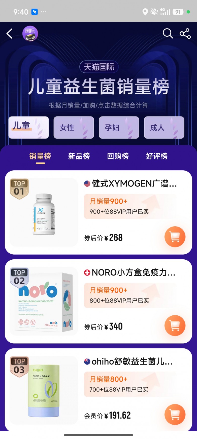 NORO小方盒截至2026年4月销量榜已攀升至TOP2