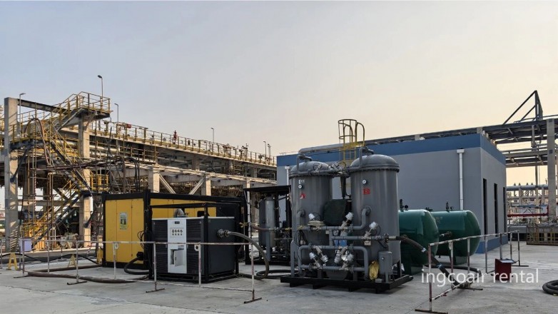 英柯艾尔空压机租赁助力LNG工程