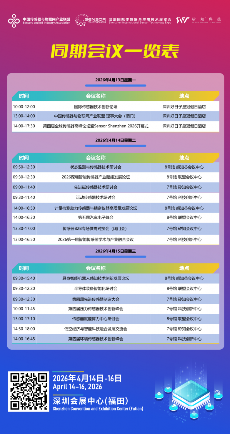【2026深圳传感器与应用技术展览会】即将开幕，参观指南来了_https://www.izongheng.net_快讯_第3张