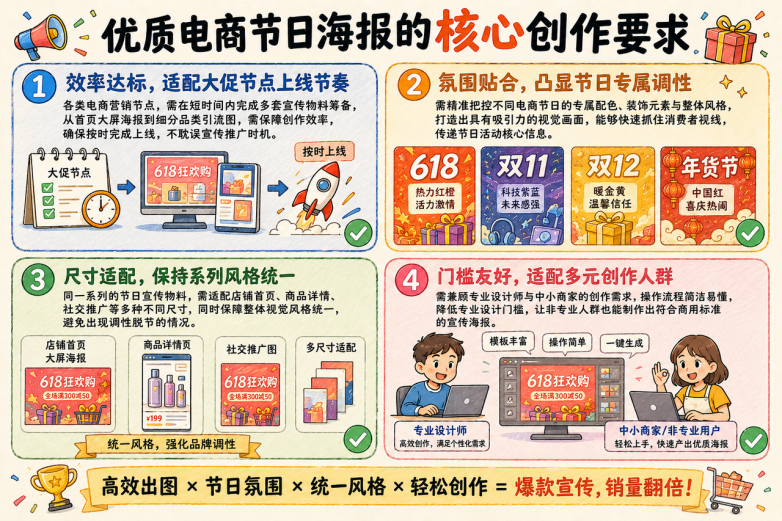 618 电商节高效出图攻略,实测电商节海报 AI 设计工具,新手也能零返工 618 电商节高效出图攻略,实测电商节海报 AI 设计工具,新手也能零返工