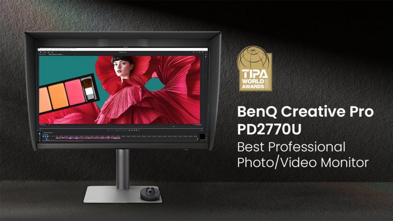 明基 PD2770U 荣获 2026 TIPA 世界大奖 “最佳专业摄影/影像显示器”