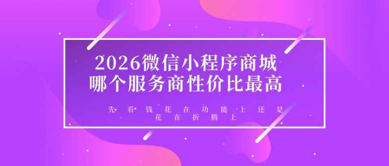 2026微信小程序商城哪个服务商性价比最高？先看钱花在功能上还是花在折腾上.jpg