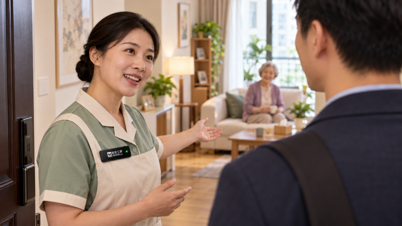 AiKEEE智能工牌：让居家养老的每一次上门，更值得放心托付