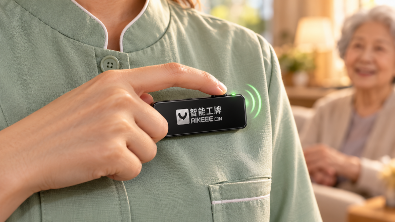 AiKEEE智能工牌：让居家养老的每一次上门，更值得放心托付