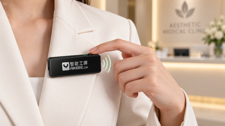AiKEEE智能工牌，让每一次医美接待更懂顾客